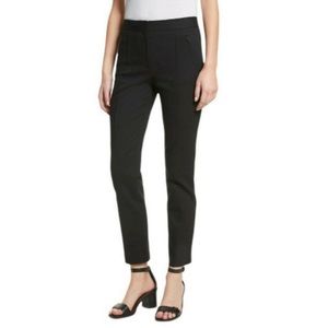 Tory Burch Vanner Cropped Ankle Straight Leg Black Pant Size 8